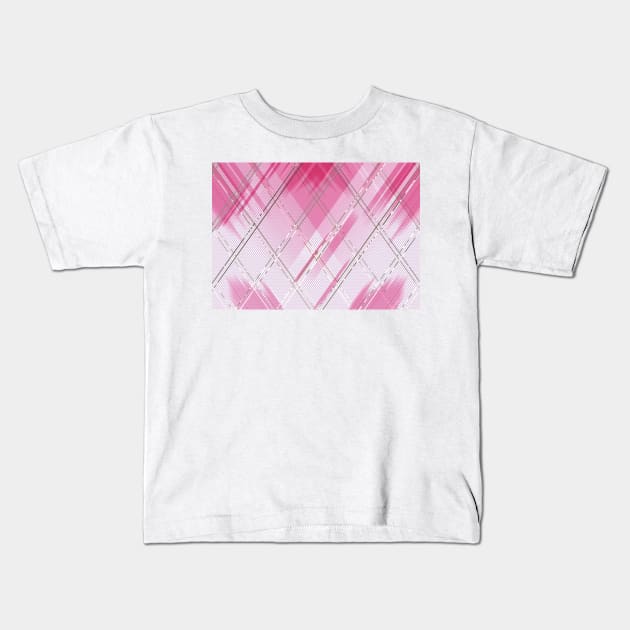 Diagonal stripes background 3 Kids T-Shirt by B&K